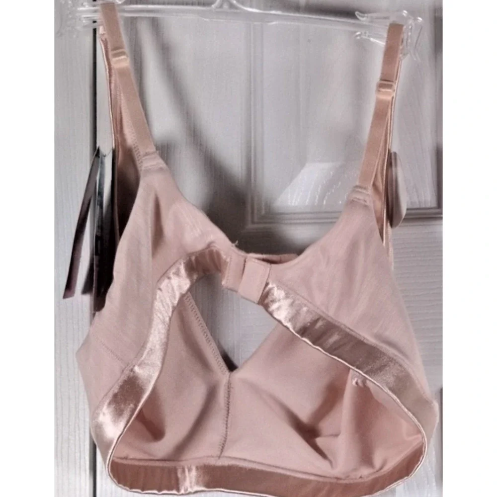 NWT Vanity Fair Women's Illumination Wireless Bralette Medium Sheer Quartz 72108